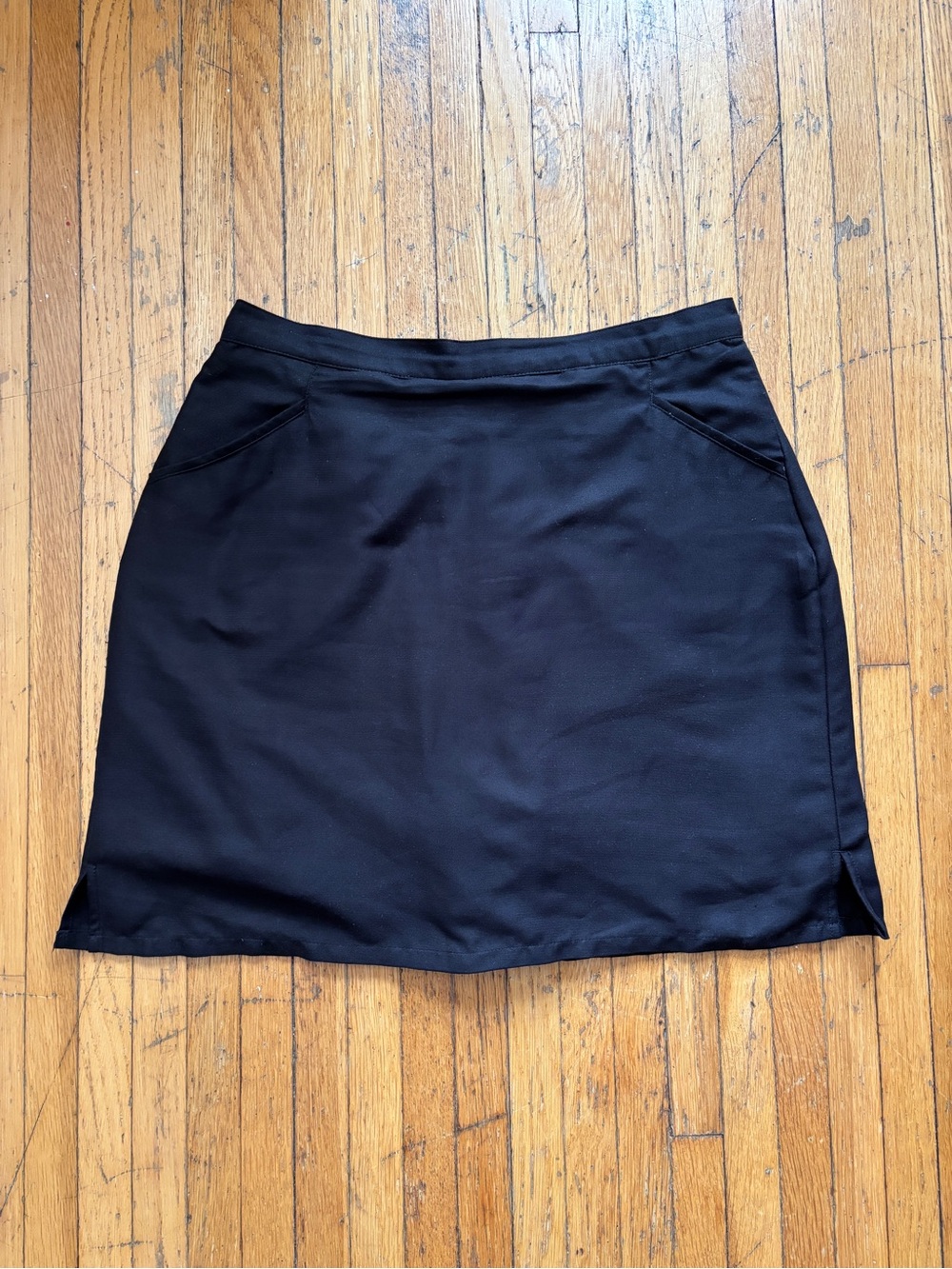 Vintage black mini skort